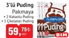 PAKMAYA 3'LÜ PUDİNG PAKMAYA 3'LÜ PUDİNG